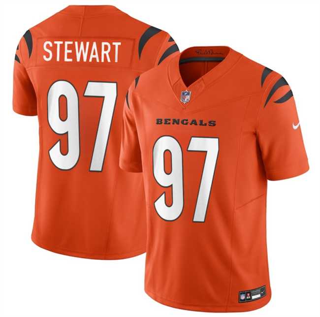 Men & Women & Youth Cincinnati Bengals #97 Shemar Stewart Orange 2025 Draft F.U.S.E. Vapor Untouchable Limited Stitched Jersey->cincinnati bengals->NFL Jersey